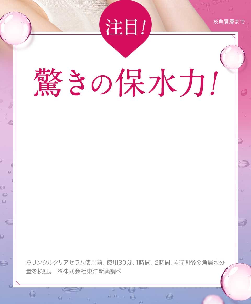 驚きの保水力