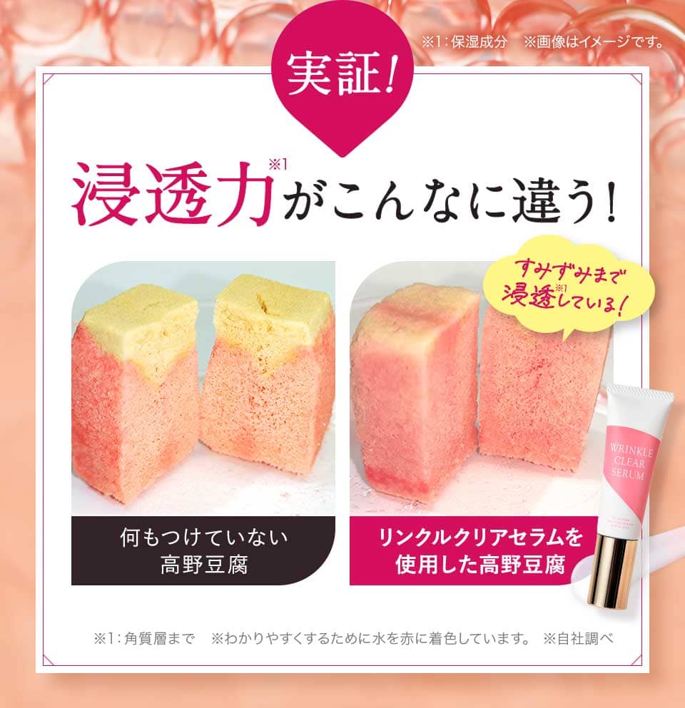 浸透力がこんなに違う