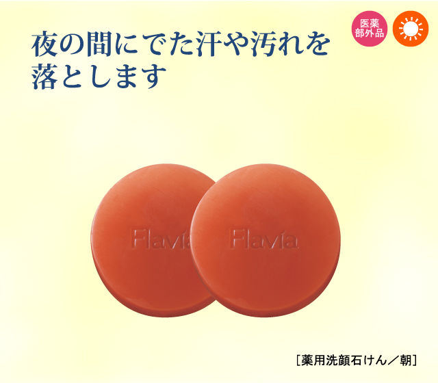 薬用フラビア ソープセット (朝2個) 2104 (定期便1ヶ月コース)
