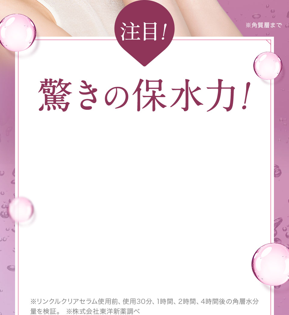 驚きの保水力